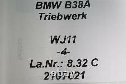 2450132 Moteur Bloc Tête B38 A15A Mini Cooper One F57 F54 BMW F45 218i