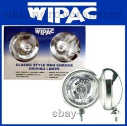 2 BMW Mini Spot Feux Conduite Lampes en Chrome Auxiliaire Wipac S6055 Originaux