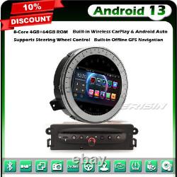 8-Core 64GO Android 13 DVD Autoradio GPS BMW Mini Cooper DAB+ CarPlay BT 5.0 DVD
