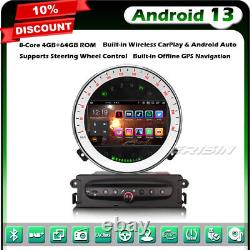 8-Core 64GO Android 13 DVD Autoradio GPS BMW Mini Cooper DAB+ CarPlay BT 5.0 DVD