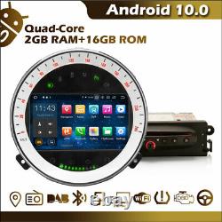 Android 10 Autoradio tactile GPS WiFi TNT CarPlay Bluetooth 5.0 BMW Mini Cooper