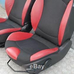BMW MINI COOPER ONE 2 R56 Sport demi cuir rouge intérieurs sièges avec airbag
