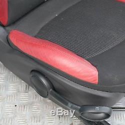 BMW Mini Cooper One R56 Sports Demi Cuir Rouge Intérieur Siège avec Airbag