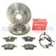Bmw Mini One / D / Cooper + S -06 Brembo Disques De Frein Avant Et Plaquettes +