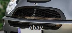 BMW Mini R50, R52, R53 01-06 Effet Carbone Capot Pare-Choc Maille Logo Gril Set