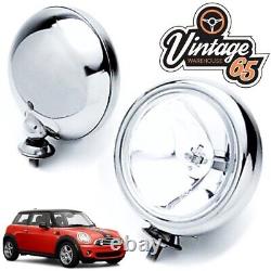 Chrome Spot Léger Conduite Lampes Fixation & Câblage Pour BMW Mini One &