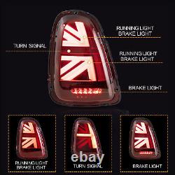 Feu arrière à LED rouge pour BMW Mini R56 R57 R58 R59 2007-2013 avec séquentiel