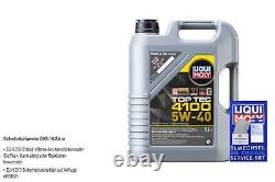 Inspection Set Huile Liqui Moly Top Tec 4100 5W-40 6L pour Mini One BMW X1