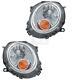 Kit De Phare Pour Bmw Mini One Cooper Clubman 07- Avec Clignotant Jaune H4