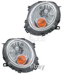 Kit De Phare Pour BMW Mini One Cooper Clubman 07- Avec Clignotant Jaune H4