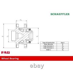 Kit De Roulements De Roue Schaeffler Fag 713 6496 10 pour Bmw Mini