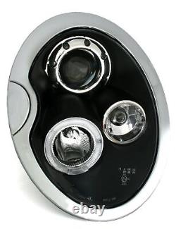 NEUF Projecteurs pour BMW pour Mini COOPER R50 R52 R53 2001-2006 Angel Eyes Noir