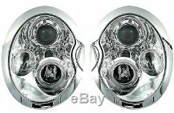 NOU Faruri pentru BMW MINI COOPER R50 R52 R53 01-06 angel eyes crom FR LPMC01EM