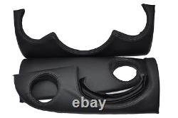 Noir Point Pour BMW Mini ONE COOPER S 04-07 Trois Pièces Bord Kit Cuir Housses
