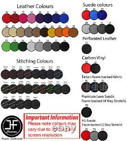 Noir & Rouge 5 Pièce Tableau Kit Cuir Housses Pour BMW Mini One Cooper 00-04