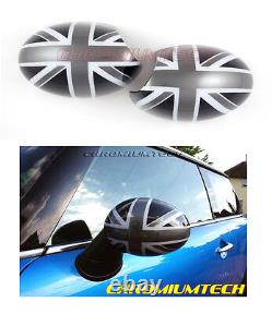 Noir Union Jack Rétroviseur Bouchon Pour MK1 BMW Mini Cooper / One / S Rhd