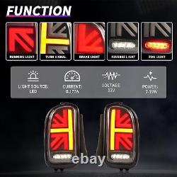 Paire de feux arrière LED rouge pour BMW MINI Cooper Clubman R55 2007-2014