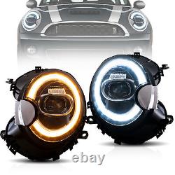 Plein Phare LED pour BMW Mini Cooper R55 R56 R57 R58 R59 2007-2013