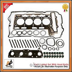 Pour BMW Mini One & Cooper R56 R57 R58 1.4 1.6 Tête Joint Set & Boulons Neuf