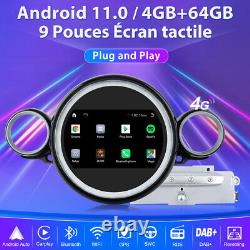 Qualcomm Carplay Android11 Autoradio Pour BMW MINI R56 2007-2010 GPS NAVI 4+64GB
