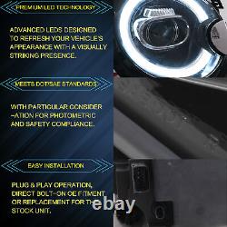 VLAND Complets LED Phares Pour BMW mini Cooper 2007-2013 R55 R56 R57 R58 R59 2x