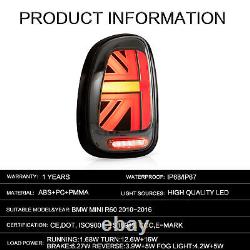VLAND Fumé LED Feux Arrière Pour 2010-16 BMW MINI Countryman-R60 Séquentiel Set