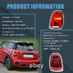VLAND LED Feux Arrière Rouge Pour BMW Mini F55 F56 F57 2014-19 WithSéquentiel L+R