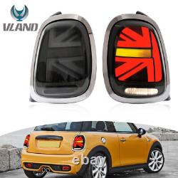 VLAND LED Feux Arrière fumés pour BMW Mini Cooper F55-F57 2014-19 Séquentiel L+R
