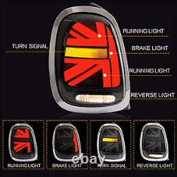 VLAND LED Feux Arrière fumés pour BMW Mini Cooper F55-F57 2014-19 Séquentiel L+R