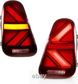 VLAND Rouge LED Feux Arrière Pour 2001-06 BMW Mini R50 R52 R53 Séquentiel Paire