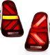Vland Rouge Led Feux Arrière Pour 2001-06 Bmw Mini R50 R52 R53 Séquentiel Paire