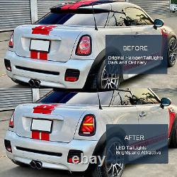 VLAND Rouge LED Feux Arrière Pour 2001-06 BMW Mini R50 R52 R53 Séquentiel Paire